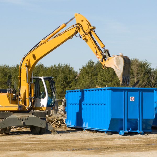 can i choose the location where the residential dumpster will be placed in Fowler Michigan